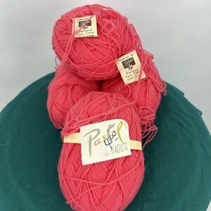 Diamond Luxury Yarns Pastel Virgin Wool Yarn Belgium 200g Rasberry Pink 4 Skeins